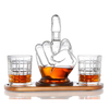 Middle Finger Whiskey Decanter Set, 1000ml