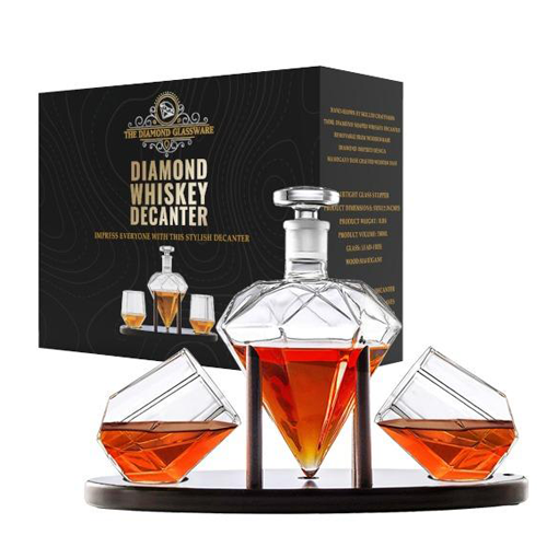 Diamond Decanter Set, 750ml