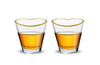 Heart Shaped Shot Glasses with Gold Rim 2 Pack, Korean Soju Shot Glasses, Clear Heart Shot Glass Set for Soju Whiskey Vodka Espresso Liquor, Drinking Gift for Men and Women, 2oz
