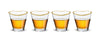 Heart Shaped Shot Glasses with Gold Rim 4 Pack, Korean Soju Shot Glasses, Clear Heart Shot Glass Set for Soju Whiskey Vodka Espresso Liquor, Drinking Gift for Men and Women, 2oz